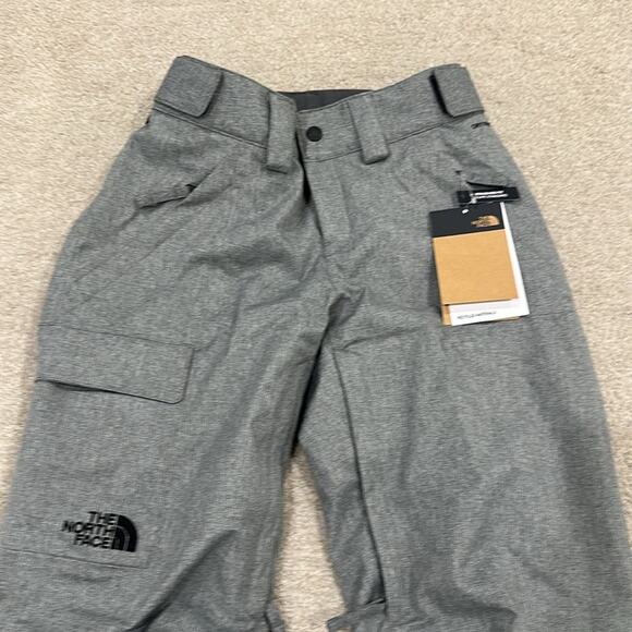 THE NORTH FACE Heathered Gray Freedom Insulated Winter Snow Pants Bottoms XS - Picture 4 of 16